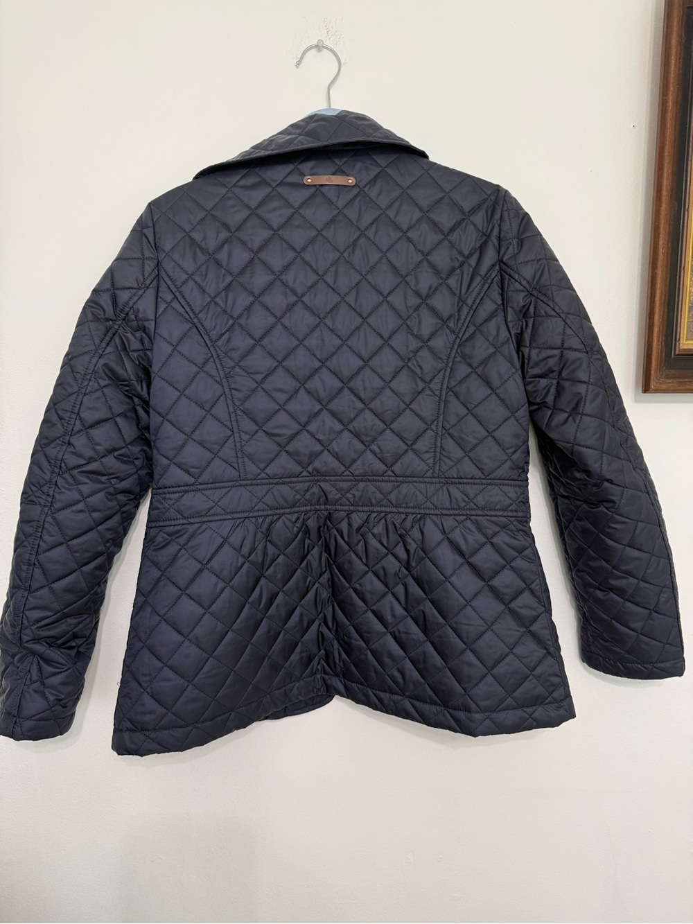 Ralph Lauren Navy Diamond-Quilted Puffer Jacket - Picture 6 of 8